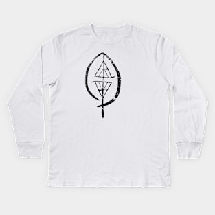 Among the Elements Co. Distressed Leaf Kids Long Sleeve T-Shirt